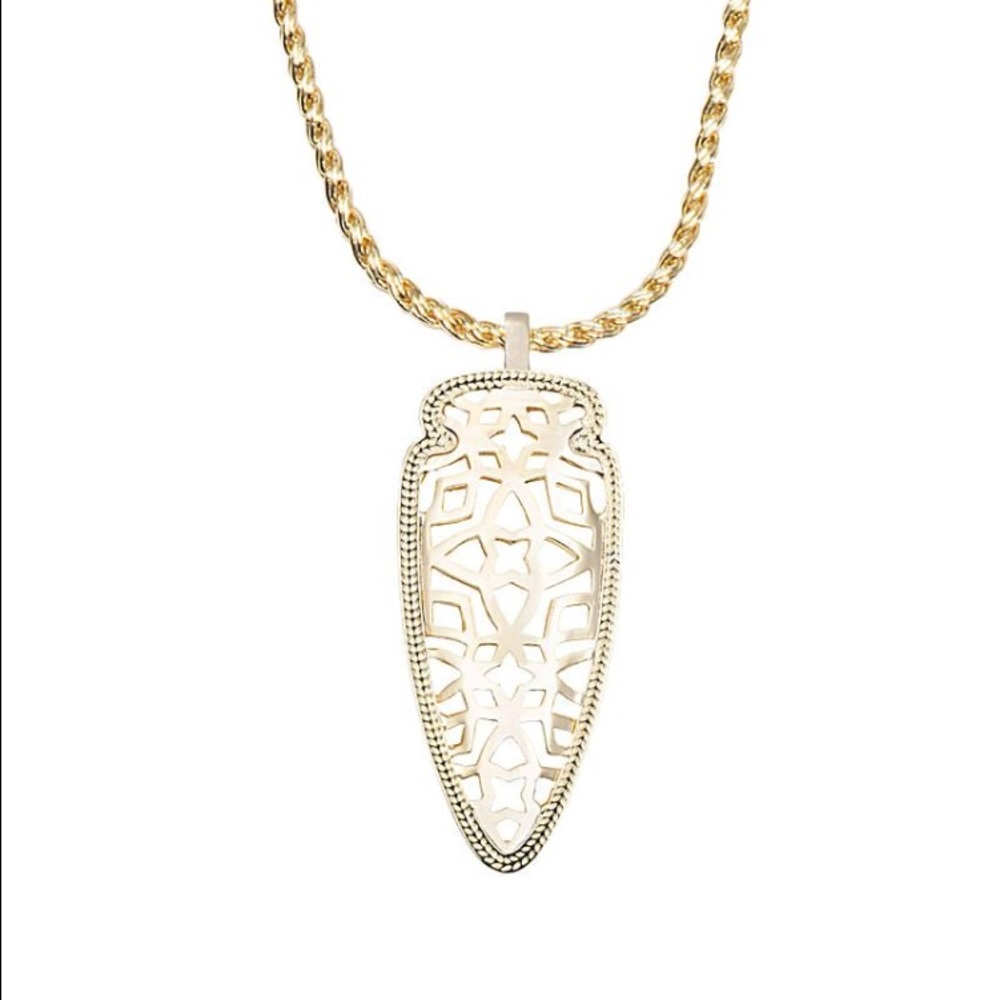 Kendra Scott Sienna Gold Arrow Pendant Necklace